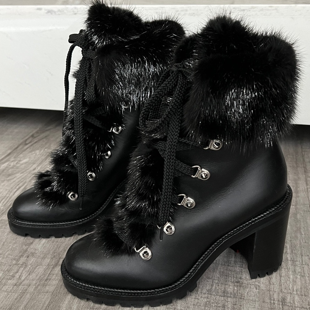Christian Louboutin Black Fanny Boots